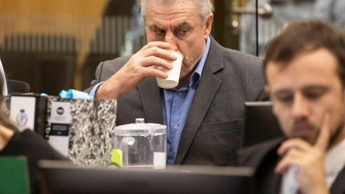 David Charles Benbow denies murdering Michael McGrath and is standing trial at the High Court in Christchurch. Photo / George Heard