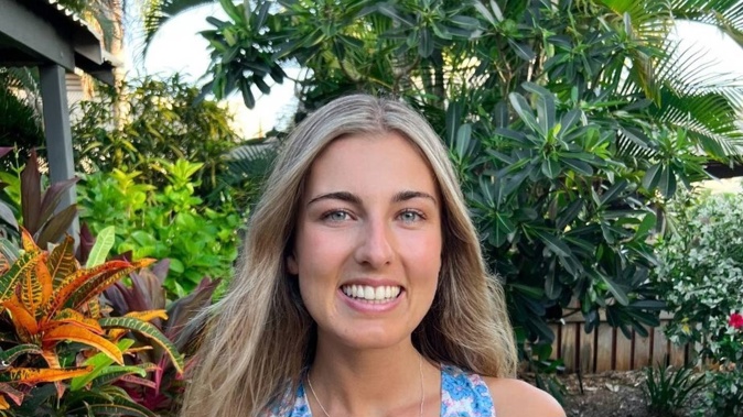 Maggie Pike, a NZ nurse who was on board Qantas flight QF144 which suffered engine failure. Photo / Supplied