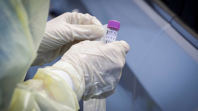 Covid swab testing at Hastings Health Centre. Photo / Warren Buckland