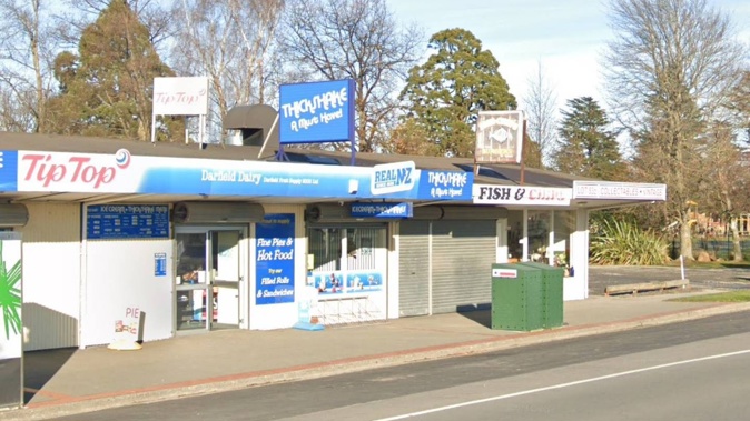 Darfield Dairy was the latest business to be hit by an overnight ram raid. Photo / Google Maps