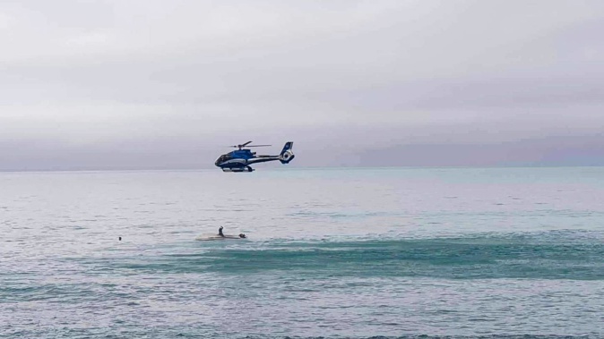 The rescue effort at Goose Bay. Photo / Supplied