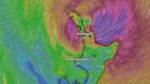 Cyclone Vaianu tracking has storm making landfall between Auckland, Coromandel, coastal flood risk
