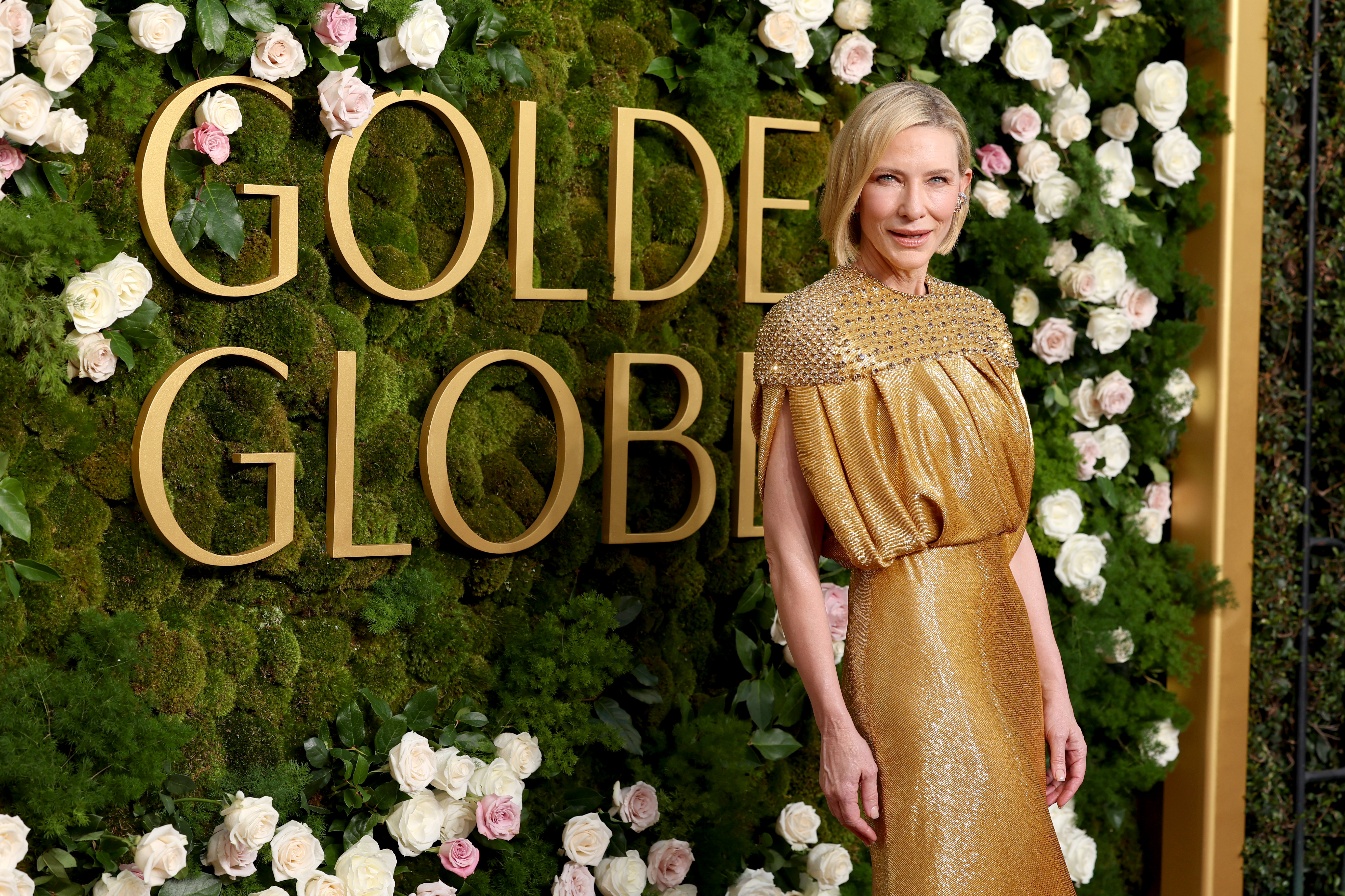 Cate Blanchett at the Golden Globes 2025. Photo / Getty Images / Amy Sussman