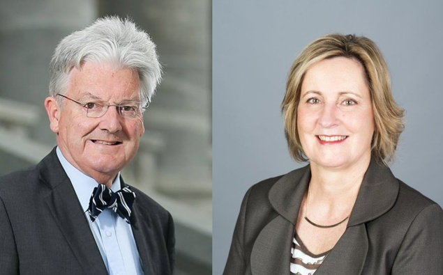 The Honourable Peter Dunne and Wellington City Councillor Diane Calvert. (Photo / NZ Herald)