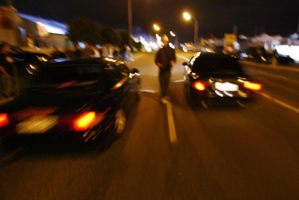 Boy racers were the bane of Malcolm Everson's life. Now he's been convicted for losing his cool after yet another gathering outside his unit. Photo / NZME