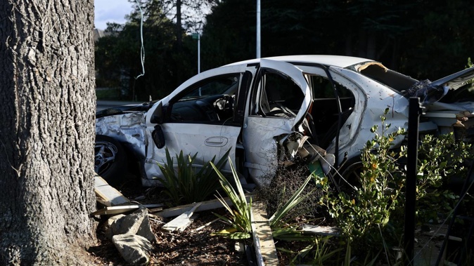 Police had been investigating illegal street racing in Fernside before the car fled the scene and crashed in Rangiora. Photo / George Heard