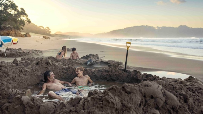 Hot Water Beach's water quality currently is good.