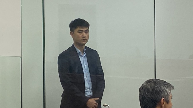 Bo Wang, 33, who was caught drink-driving, then snuck into a police station to destroy his own evidential blood samples. Today he has been sentenced. Photo / George Block