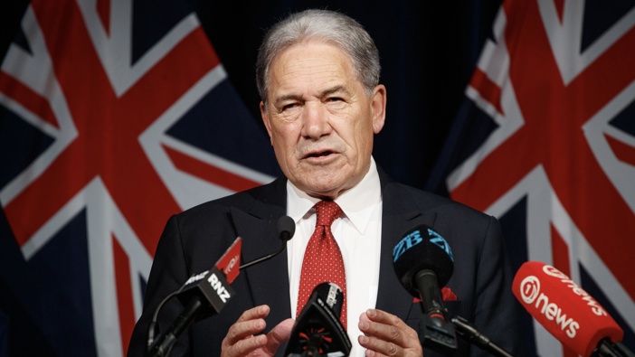Winston Peters has doubled down on comments he made likening statements from Te Pāti Māori to Nazi Germany. Photo / Mark Mitchell