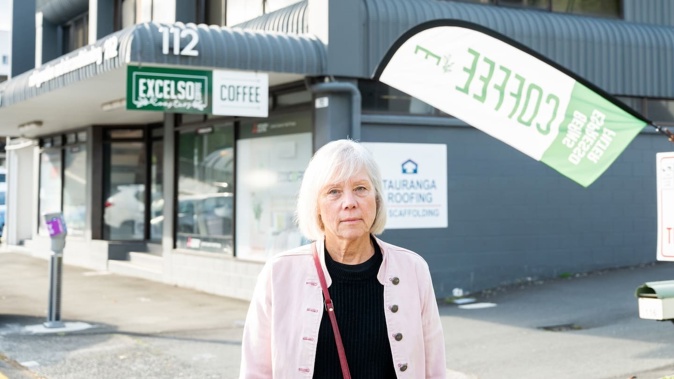 Excelso Coffee Roasters owner Carrie Evans said sales have dropped at her Third Ave business because of new parking charges in the area. Photo / Brydie Thompson