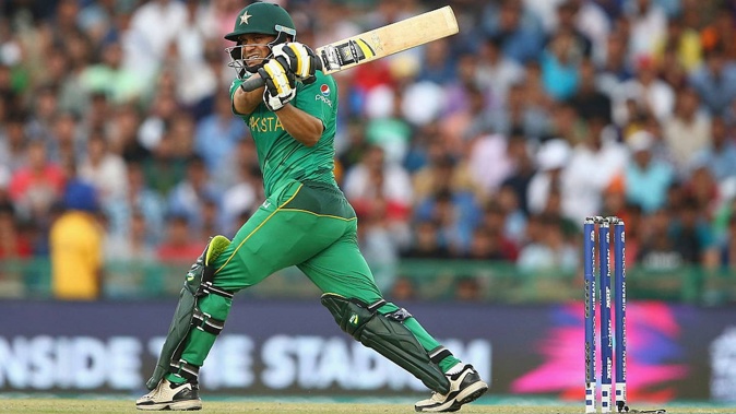 Khalid Latif in action during the 2016 T20 World Cup. Photo / Getty
