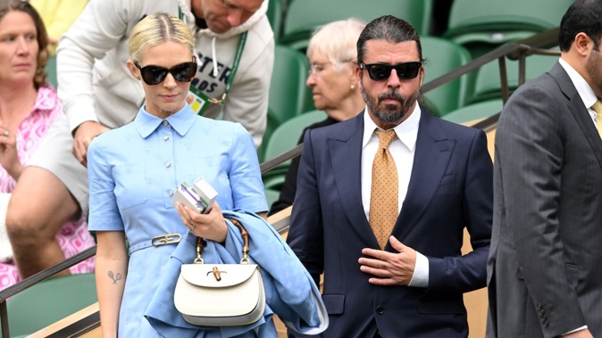 Jordyn Blum and Dave Grohl attended Wimbledon Tennis Championships together in July. Photo / Getty Images