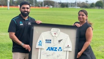 Black Caps star auctions historic shirt for charity