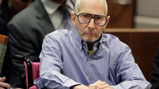 Robert Durst sits in a courtroom in Los Angeles. Photo / AP