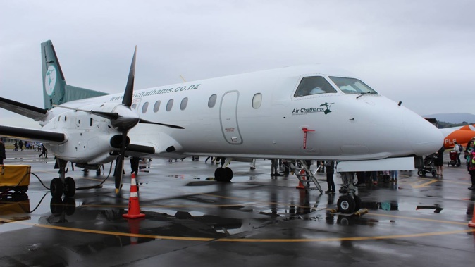 Air Chathams uses a Saab 340 to service its Kapiti to Auckland route. Photo / David Haxton