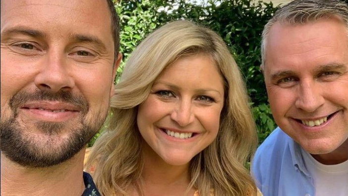 Toni Street with her fellow Coast presenters Sam Wallace and Jason Reeves. (Photo / Instagram)