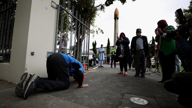 Mosque massacre survivor Temel Atacocugu has completed the Walk for Peace from Dunedin to Christchurch to mark the anniversary of the tragic event. Photo / George Heard