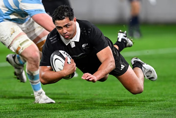 Anton Lienert-Brown will start at second five-eighths against the Wallabies in Wellington. Photo / Photosport