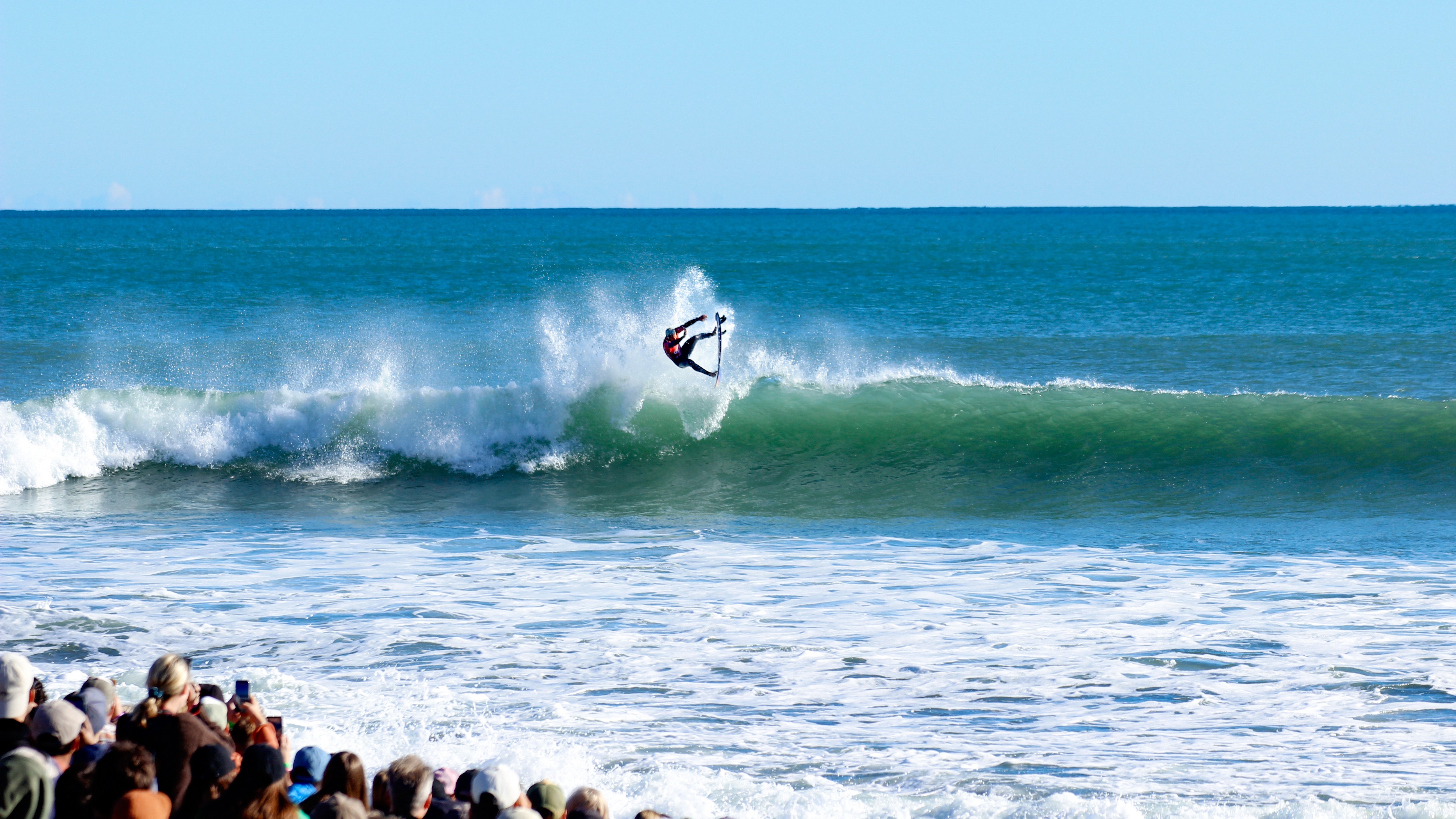 "Exceeded expectations": Thousands turn out for Raglan's World Surf League event 