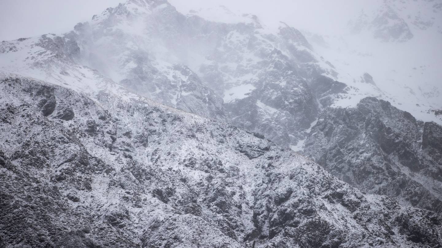 The first snowfall of the year is possible today. Porters Pass in Canterbury in August last year. Photo / George Heard