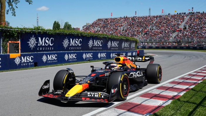 Red Bull Racing driver Max Verstappen leads the pack at the Canadian Grand Prix. Photo / AP