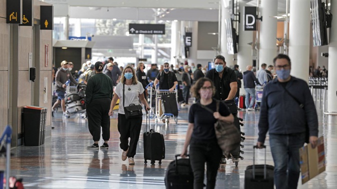 The arrivals hall at Auckland International Airport will be exceptionally busy this weekend. Photo / Alex Burton