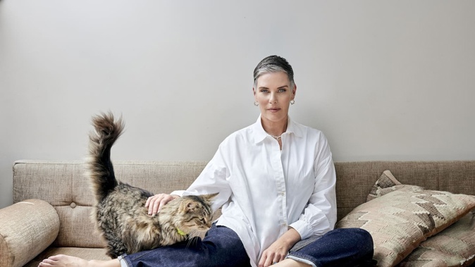 Fashion designer Karen Walker, photographed at home for Viva in 2024, last night laid down two challenges to participants at a reimagined New Zealand Fashion Week: Kahuria. Photo / Babiche Martens