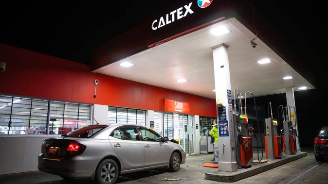 Auckland police are investigating a ram raid that occurred overnight at Caltex on St Heliers Bay Rd, St Heliers. Photo / Hayden Woodward