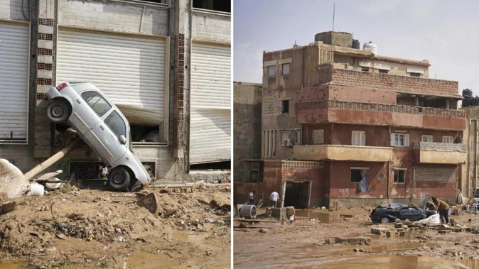 Mediterranean storm Daniel caused devastating floods in Libya that broke dams and swept away entire neighbourhoods. Photo / AP