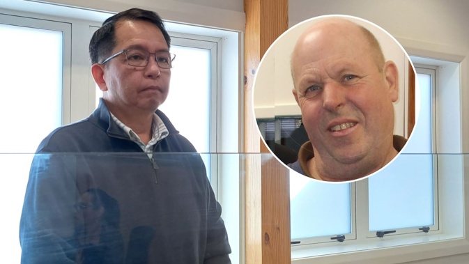 Hai Chen has been sentenced in the Tokoroa District Court for careless driving causing death, he collided with the car Jackson French (inset) was driving, killing him on impact. Photo / NZME, Supplied