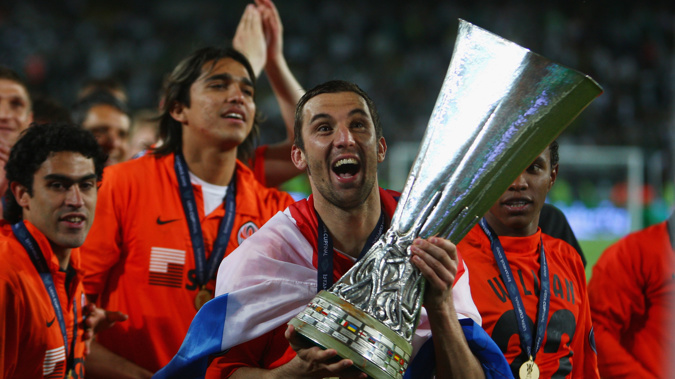 Darijo Srna won the UEFA Cup with Shakhtar Donetsk in 2009. Photo / CNN