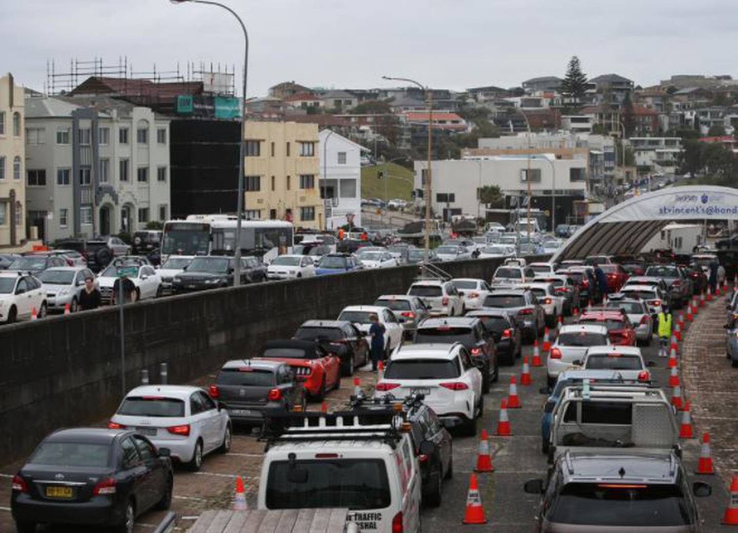 Hundreds of people are rushing to get tested for Covid as Omicron spreads across NSW. (Photo / Getty Images)