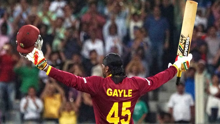 Chris Gayle averaged a career-high 36.25 in T20 cricket against New Zealand, as well as 66.2 in tests. Photo / Photosport