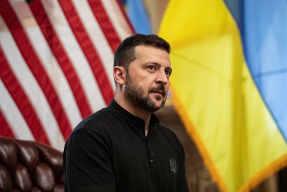 Ukrainian President Volodymyr Zelensky at the US Capitol on July 10, 2024 in Washington, DC. Photo / Getty