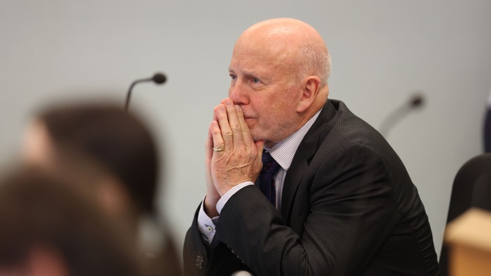 Philip Polkinghorne appears at the Auckland High Court, 20th August, 2024. Photo / Jason Oxenham