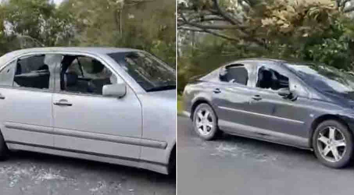 Residents woke to find streets of cars had been smashed, while police confirmed a number of vehicles were stolen and burglaries had taken place in a late-night crime spree. (Photo / Supplied)