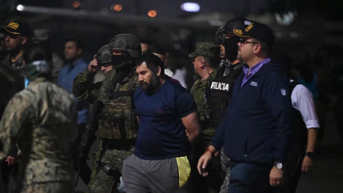 Drug lord Jose Adolfo Macias Villamar, known as Fito, escaped custody in Ecuador in early 2024. Photo / AFP