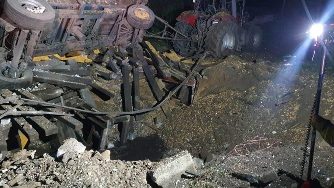 Images of the damage were posted on social media. Photo / via Twitter