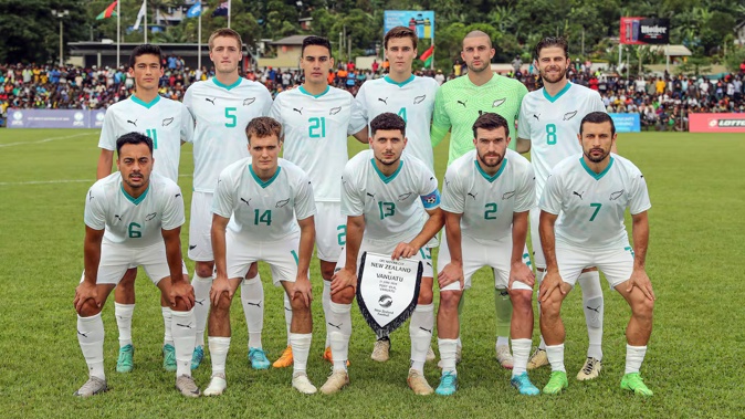 The All Whites barely broke a sweat against Tahiti. Photo / Photosport