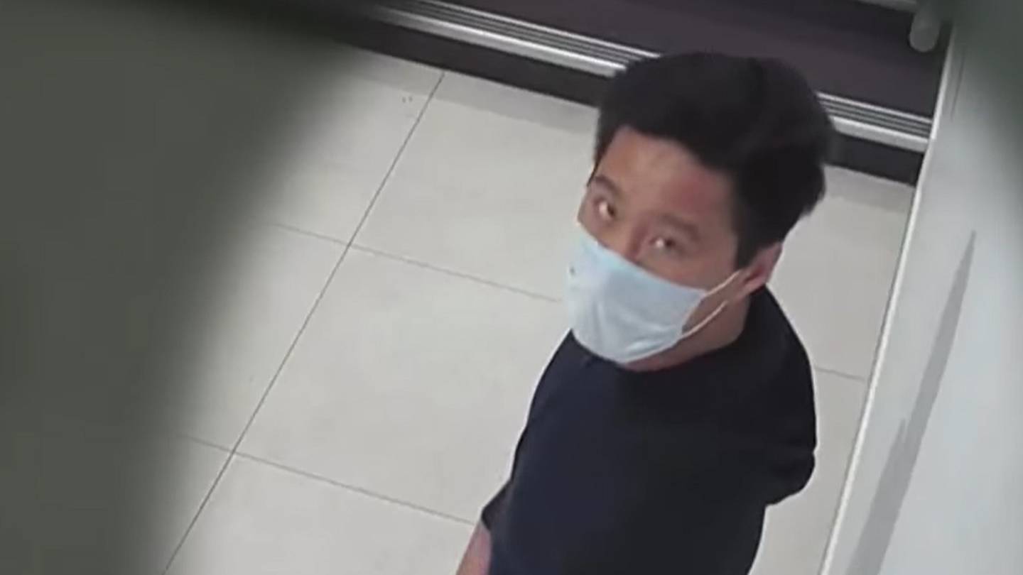 A CCTV still of Li Yicheng that was featured on television programme Police Ten 7. Photo / Supplied