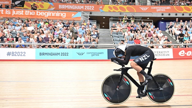 Bryony Botha could win a third medal at the Commonwealth Games when she lines up in the points race. Photosport