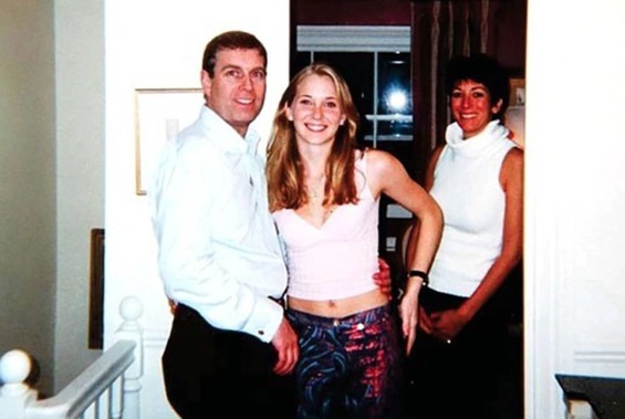 Prince Andrew's team has tried to claim this photograph with Virginia Giuffre is fake. (Photo / Getty)