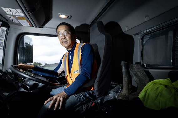 When he quit medicine, former doctor Jeff Kai Fong considered becoming a postman but opted instead to drive trucks. Photo / Jason Oxenham