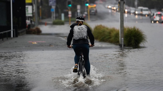 Aucklanders are advised to work from home ahead of Cyclone Gabrielle, and schools will communicate closures directly to students and parents. Photo / Dean Purcell