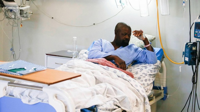 A patient recovers from cholera at the Jubilee District Hospital in Hamanskraal, Pretoria, South Africa. Photo / AP