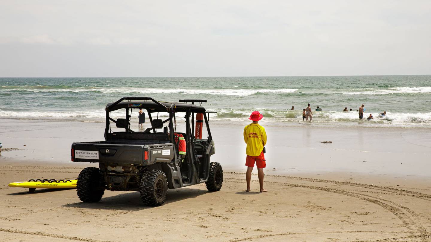Lifeguards on patrol at Ōmanu Beach. Photo / Mead Norton