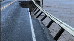 Flooding and a badly damaged bridge have closed SH50 in CHB.