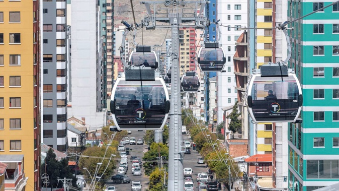 A Doppelmayr gondola La Paz, Bolivia. Picture / Supplied