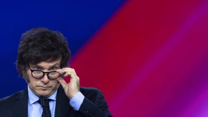 A former president and opposition figure called Javier Milei a 'crypto-scammer'. Photo / Tom Brenner for The Washington Post