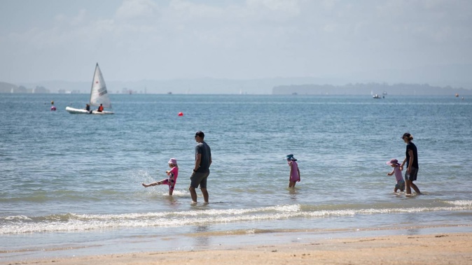 Takapuna Beach is now safe for swimming. Photo / Sylvie Whinray